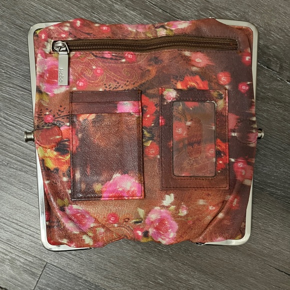 HOBO Lauren Clutch Wallet Floral Leather - Picture 2 of 8